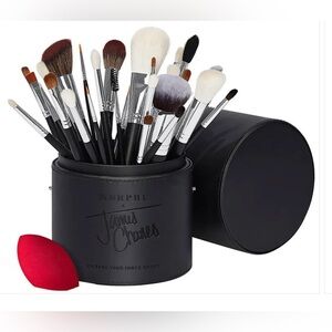 Morphe x James Charles Brush Collection with Vibrant Red Sponge new- NO BOX